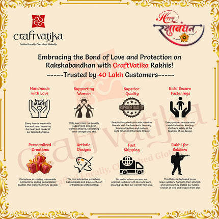 Collectible India Rakhi & Gift Set for Brother [Gift Combo - Peacock Rakhi with 2 Bowl with Velvet Box,& Greeting Card, Rakhis for Men Boy 