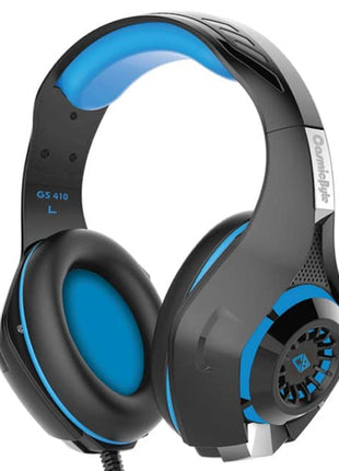 Cosmic Byte GS410 Wired Over-ear Headphones with Mic (Black/Blue, Pack Of 1) 