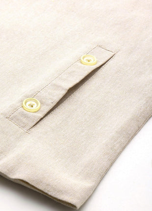 Cottinfab Women Beige Lightweight Open Front Casual Blazer 