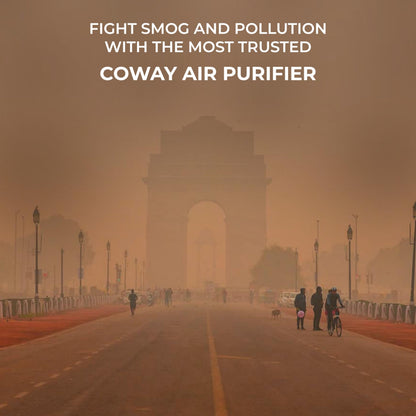Coway Airmega AIM (AP-0623B) Air Purifier For Home, Cleans Upto 355 Sq.Ft, Longest Filter Life 8500Hrs (Approx. 1.5-2 Yrs), Kills Virus & PM 0.01 With 99.999% Efficiency, 7Yrs Motor Warranty, White 
