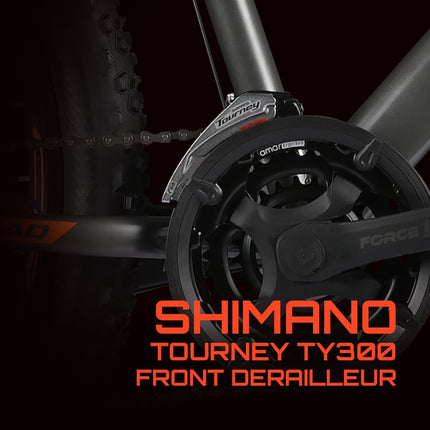 Cradiac Squad 21 Speed High Performance Steel Mountain Cycles for Men with Front Suspension & Dual Disc Brake 21 Geared MTB Bike 29 T | Ideal for 15+ Years, Unisex, Frame Size : 18.5 inch 