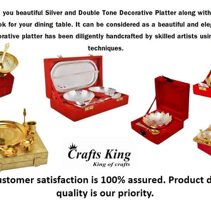 Crafts King German Silver Bowl Set With Awesome Gifts Box -Capsul 5 Pieces, 0.8 Kg, 500 Milliliters - 500 Ml 