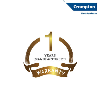 Crompton 09 Fin Insta Ferver wave Fin OFR (Oil Filled Radiator)|Room Heater|2400 W|3 Heat Settings & PTC Fan Heater|Over heat & Tilt protection |360° Heating (Black)|2yrs warranty|Black & Copper 