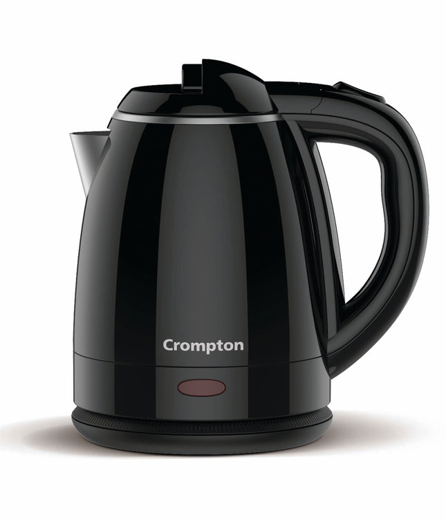 Crompton ActivHot Electric Kettle | 1.2 Litres | Cool Touch | Black 