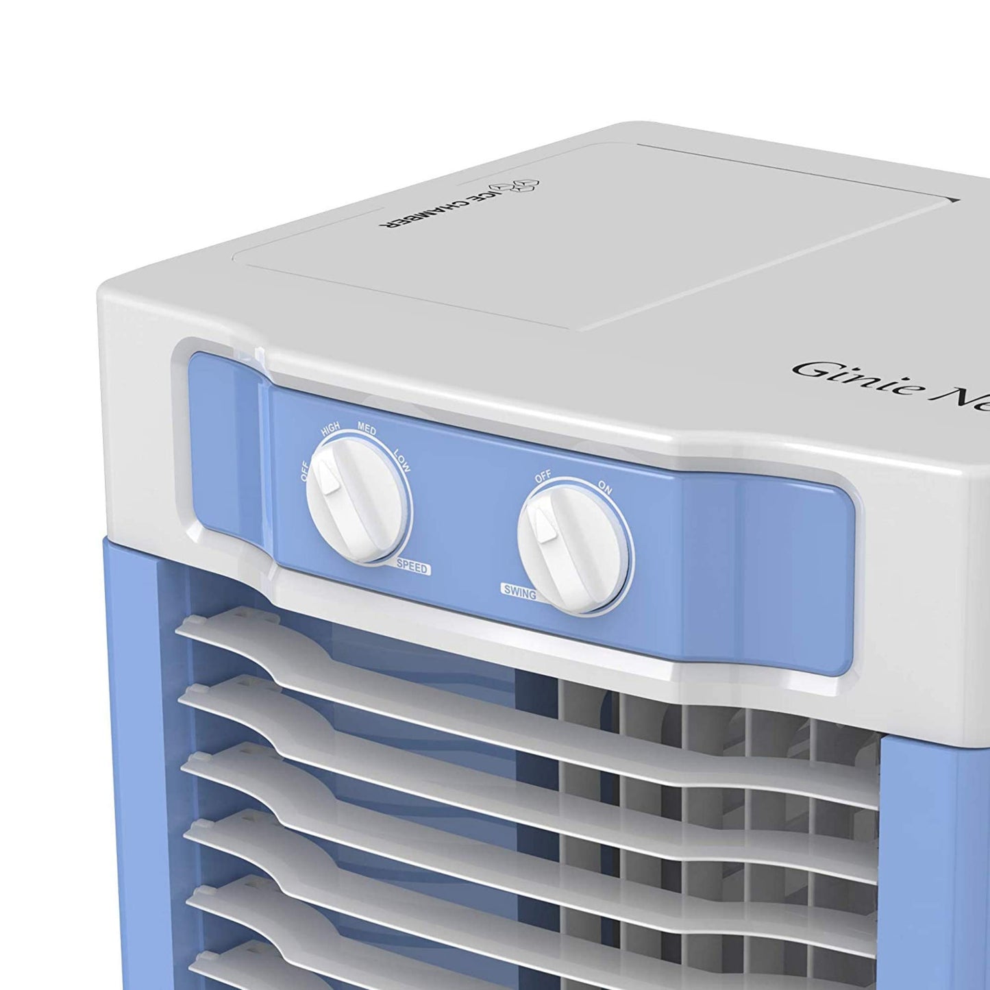 Crompton Ginie Neo Personal Air Cooler - 10L, White and Light Blue 