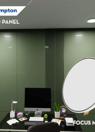 Crompton LED Downlighter Trio Panel with Indirect Lightning Mode 