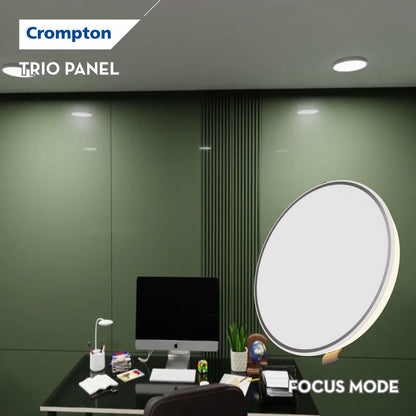 Crompton LED Downlighter Trio Panel with Indirect Lightning Mode 