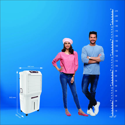 Crompton Marvel Neo Inverter Compatible Portable Personal Air Cooler (40L, White). 