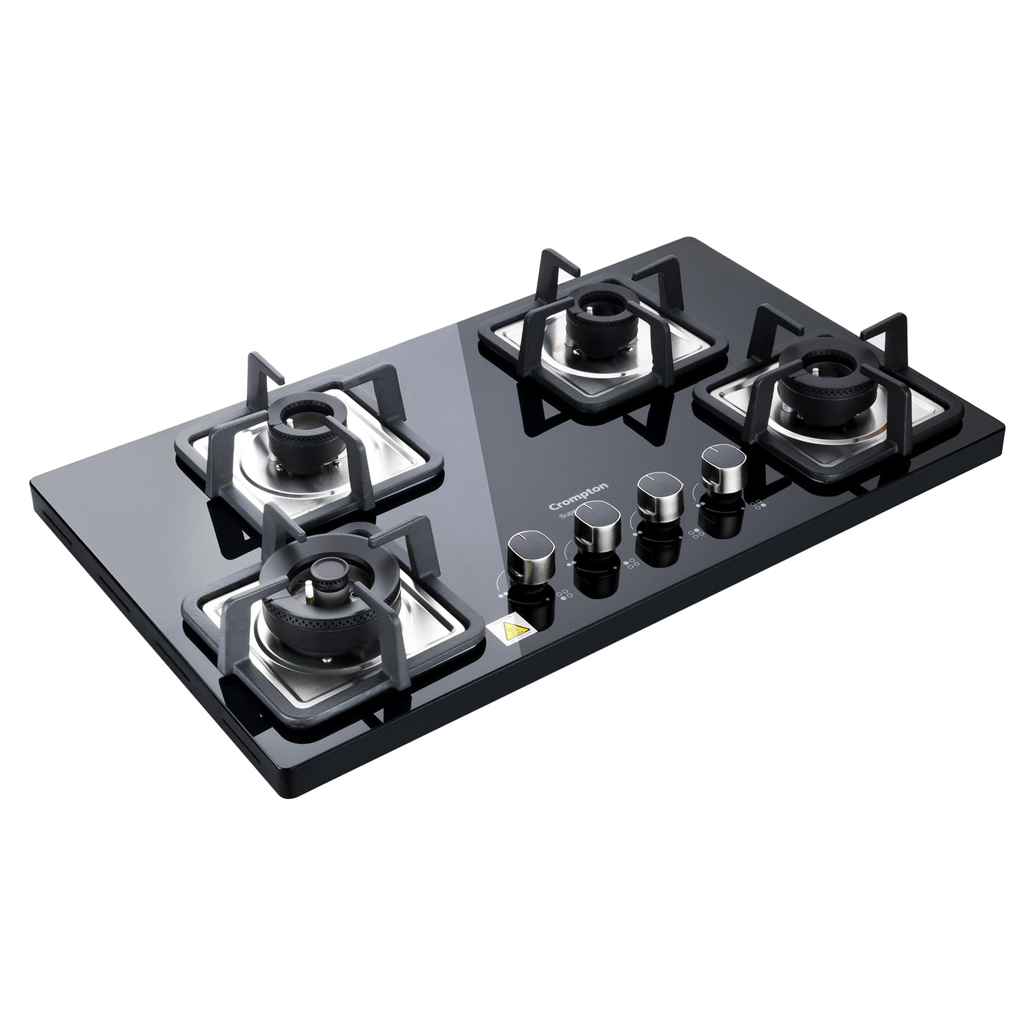 Crompton Superslim Hb TAB Super Slim 78 cm 4Br MBLK Tablet Hob With Toughened Glass (Tempered Glass, 4 Burner, Midnight Black) 