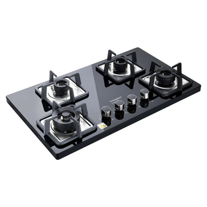 Crompton Superslim Hb TAB Super Slim 78 cm 4Br MBLK Tablet Hob With Toughened Glass (Tempered Glass, 4 Burner, Midnight Black) 
