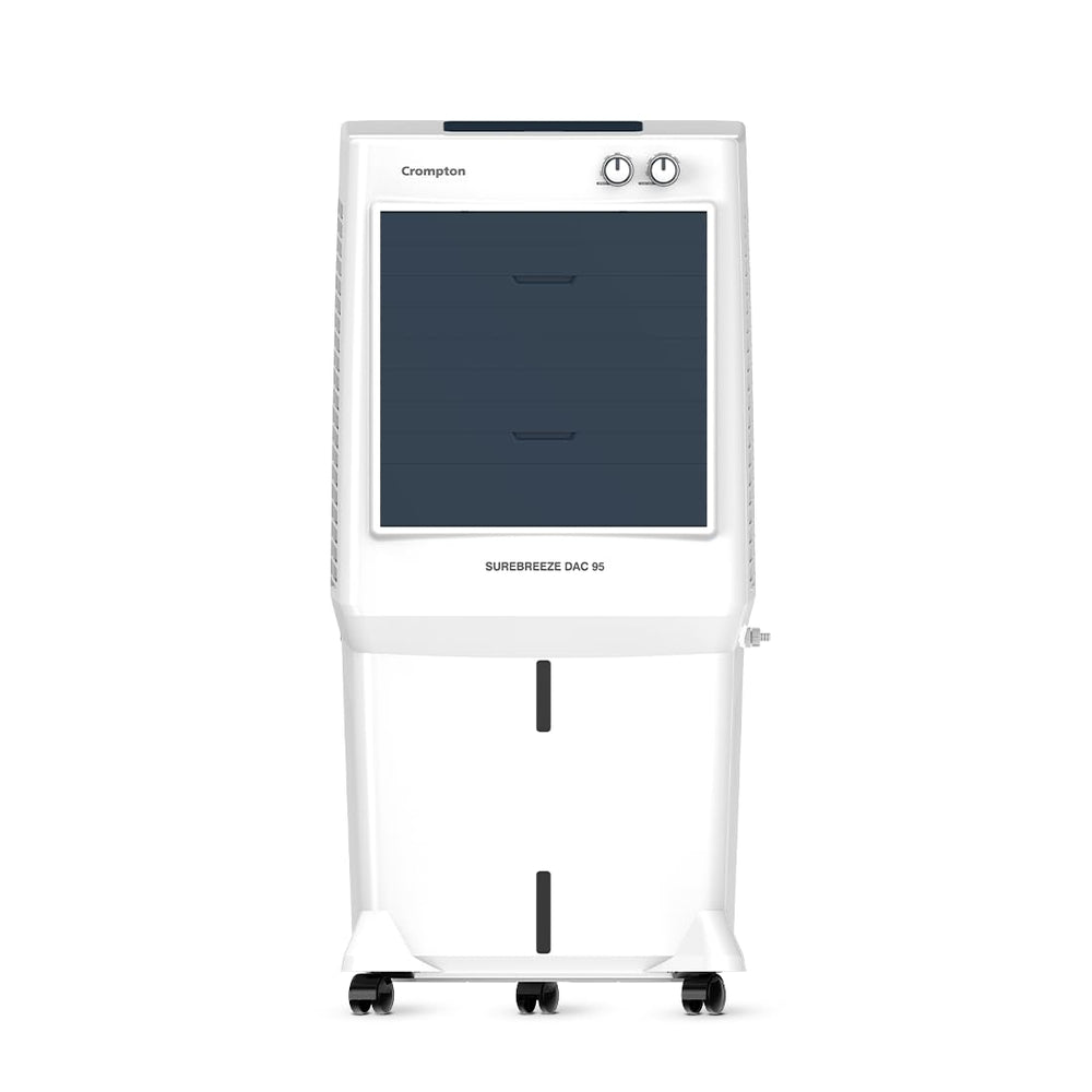 Crompton Surebreeze Desert Air Cooler-95L; Auto Fill, 4-Way Air Deflection and High Density Honeycomb pads. price under 20000
