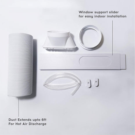 Cruise 1 Ton Portable AC with Anti-Bacterial Filter (100% Copper, 4-in-1: AC, Dehumidifier, Air Purifier & Fan, 4 Castor Wheels, Quiet Operation, HD Filter, CPCATF-PQ3S12, White & Black) 