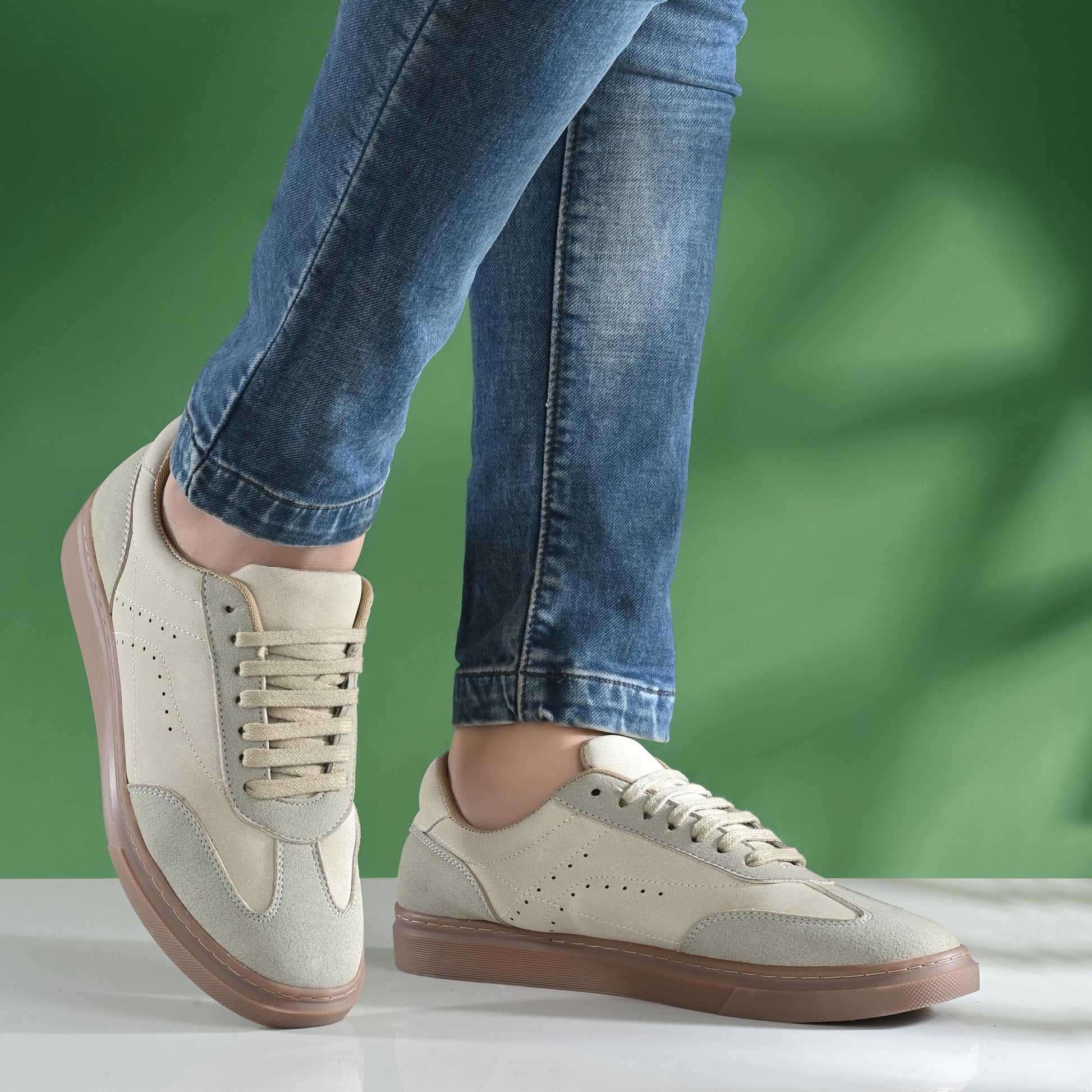 Cruiser Sneaker for Men | Lightweight & Comfortable | Stylish Lace-Up Casual Footwear with Cushioned Insole | Perfect for Versatile Outfits (2533) Grey 