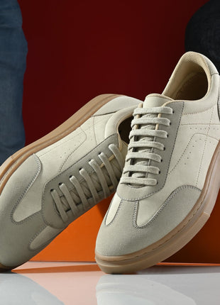 Cruiser Sneaker for Men | Lightweight & Comfortable | Stylish Lace-Up Casual Footwear with Cushioned Insole | Perfect for Versatile Outfits (2533) Grey 