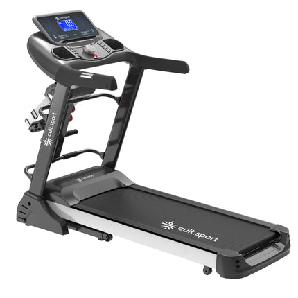 Cultsport Canoas 5.5HP Peak, Max Weight: 130 Kg, Auto Incline with Massager Motorized Treadmill for Home Gym Fitness & 1 Year Warranty 