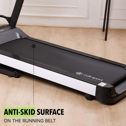 Cultsport Canoas 5.5HP Peak, Max Weight: 130 Kg, Auto Incline with Massager Motorized Treadmill for Home Gym Fitness & 1 Year Warranty 