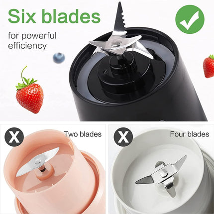 DADLM® Portable Blender, USB Rechargeable Mini Juicer Blender,Electric Juicer Bottle Blender Grinder Mixer, Personal Size Blender for Juices, Shakes and Smoothies,Fruit Juicer Machine (1) 