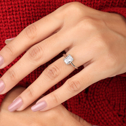 DEARDONAA 925 Sterling Silver Cubic Zirconia Ring for Women, Gifts for Girlfriend and Girls | With Certificate of Authenticity and 925 Stamp 1 Year Warranty 