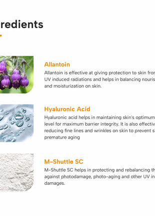 DERMATOUCH Multivitamin Spf 50 Pa+++ Sunscreen Gel For All Skin Types | Uva-Uvb Protection |Zero White Cast | Unisex | 30G 