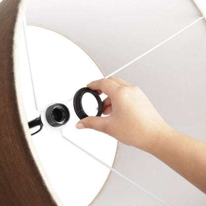 DEZIN KRAFT Metal Floor Lamp Standing Modern Black 4Ft Height With Lampshade 12 Inches Pack Of 1 (Beigeled) 