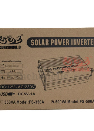 DHRUVPRO 12v dc to 220v ac 500va Rated Power-300watt, Peak Power-500watt Off Grid Power Inverter Modified sine Wave Solar Power inverters 