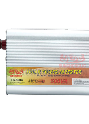 DHRUVPRO 12v dc to 220v ac 500va Rated Power-300watt, Peak Power-500watt Off Grid Power Inverter Modified sine Wave Solar Power inverters 