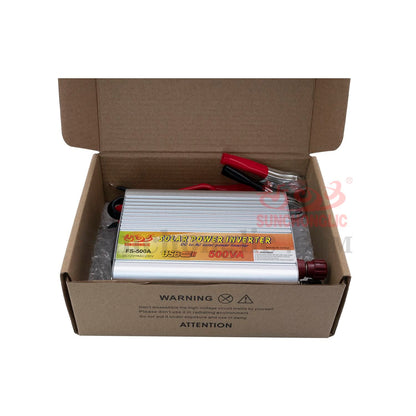 DHRUVPRO 12v dc to 220v ac 500va Rated Power-300watt, Peak Power-500watt Off Grid Power Inverter Modified sine Wave Solar Power inverters 