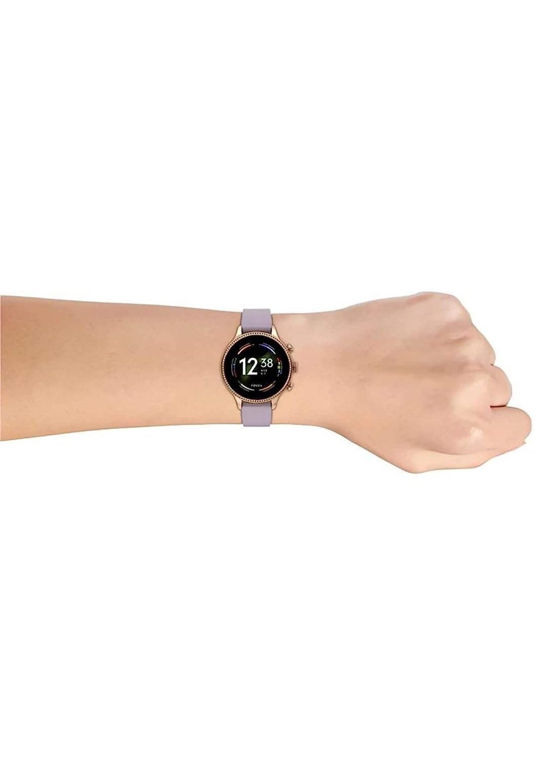 DINACO Glorious Women's Rose Gold Smart Watch Talk 2 Bluetooth Calling Smartwatch with 3 Button, Hands On Voice Assistance HD Display, 14 Sports Modes with Puple Belt (Rose Gold) (2) 
