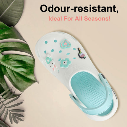 DOCTOR HEALTH SUPER SOFT Adjustable Strap Clogs for Women | Stylish and Anti Skid Women Clogs with Cushioned Footwear | Comfortable | Lightweight | Everyday Use Mules for Women Sandals 