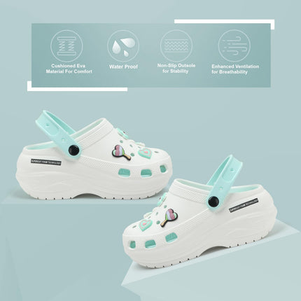 DOCTOR HEALTH SUPER SOFT Adjustable Strap Clogs for Women | Stylish and Anti Skid Women Clogs with Cushioned Footwear | Comfortable | Lightweight | Everyday Use Mules for Women Sandals 