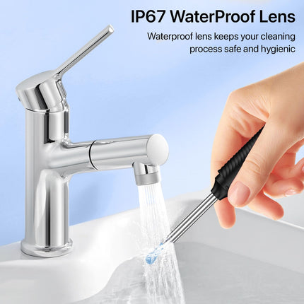 DR VAKU Exclusive New Launch Earocam Earwax Removal Tool Kit with HD Camera Wifi Connection & 6 LED Lights Endoscope Tool Ear Cleaner for iOS & Android + 11 Silicone Tips Free- Black 