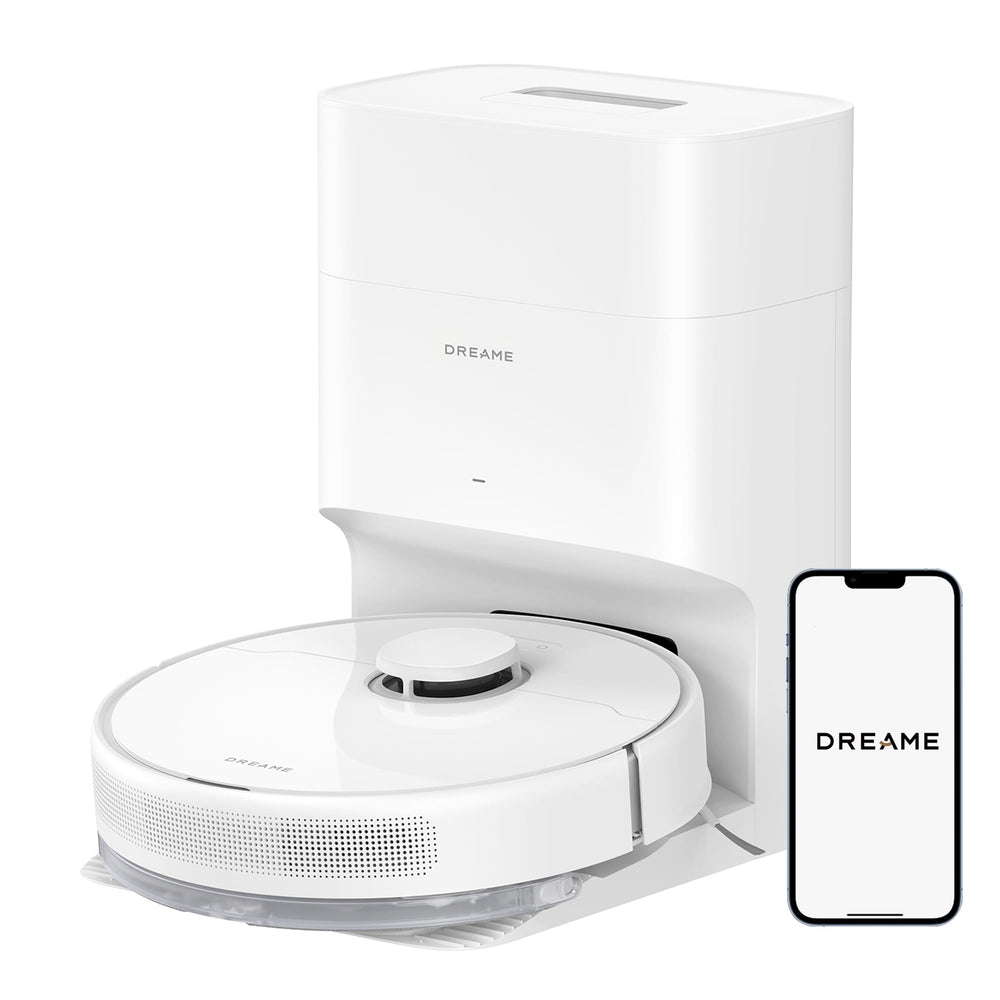 DREAME D10 Plus Gen 2 Robot Vacuum Cleaner with Automatic Dust Emptying, Stores up to 90 Days of Dust, LiDAR Navigation, 6000 Pa Suction Power for Carpets and Pet Hair, 285-Minute Battery