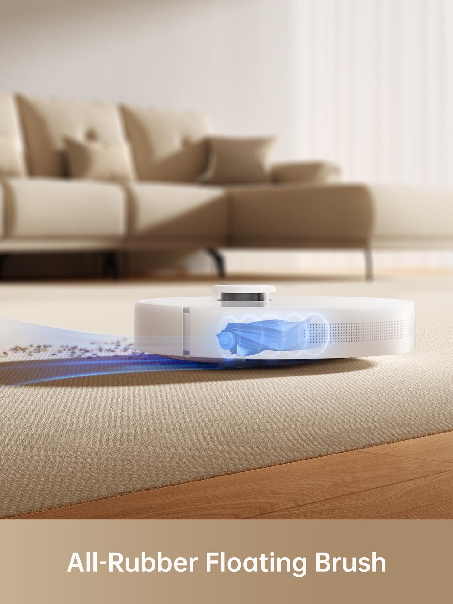 DREAME D10 Plus Gen 2 Robot Vacuum Cleaner with Automatic Dust Emptying, Stores up to 90 Days of Dust, LiDAR Navigation, 6000 Pa Suction Power for Carpets and Pet Hair, 285-Minute Battery 
