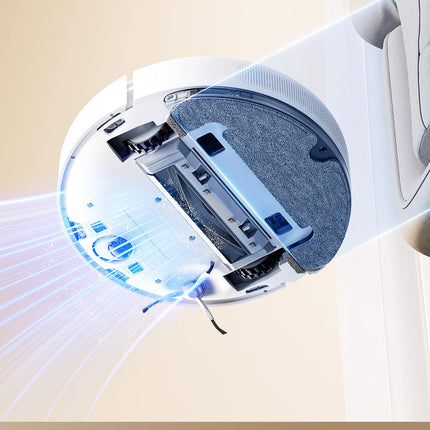 DREAME D10 Plus Gen 2 Robot Vacuum Cleaner with Automatic Dust Emptying, Stores up to 90 Days of Dust, LiDAR Navigation, 6000 Pa Suction Power for Carpets and Pet Hair, 285-Minute Battery, White 