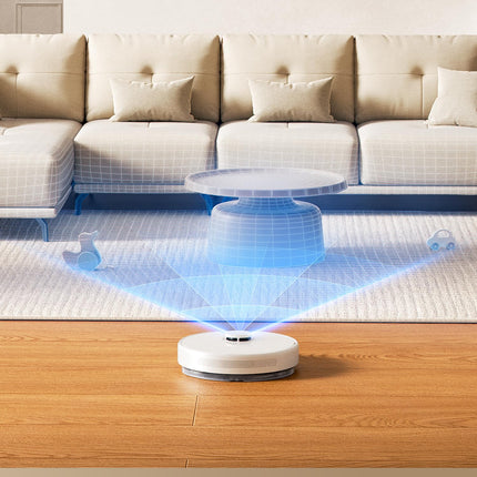 DREAME D10 Plus Gen 2 Robot Vacuum Cleaner with Automatic Dust Emptying, Stores up to 90 Days of Dust, LiDAR Navigation, 6000 Pa Suction Power for Carpets and Pet Hair, 285-Minute Battery, White 