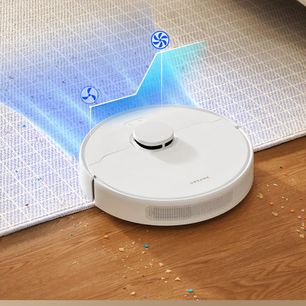 DREAME D10 Plus Gen 2 Robot Vacuum Cleaner with Automatic Dust Emptying, Stores up to 90 Days of Dust, LiDAR Navigation, 6000 Pa Suction Power for Carpets and Pet Hair, 285-Minute Battery, White 