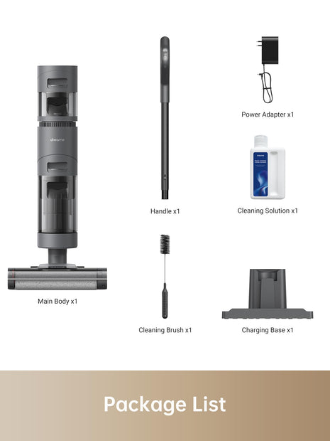 DREAME H12 Core Water & Dust Vacuum Cleaner, Lightweight, Smart, Cordless Vacuum Cleaner for Hard Floors, Intelligent Dirt Detection, Self-Cleaning, Wood, Vinyl and Other Hard Floors 