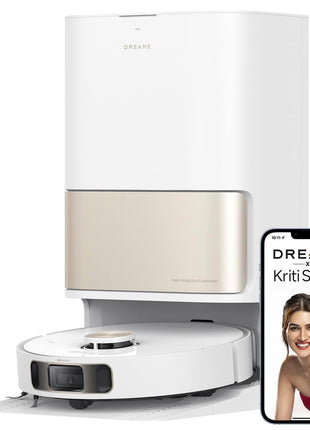 DREAME L10S Pro Ultra Robotic Vacuum Cleaner, Heat Robot with Mop, Mop Extend, 7000Pa Suction, Auto Care and Maintenance, 58 Hot Water Self-Cleaning, Obstacle Avoidance, White, 220 Minutes 