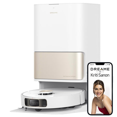 DREAME L10S Pro Ultra Robotic Vacuum Cleaner, Heat Robot with Mop, Mop Extend, 7000Pa Suction, Auto Care and Maintenance, 58 Hot Water Self-Cleaning, Obstacle Avoidance, White, 220 Minutes 