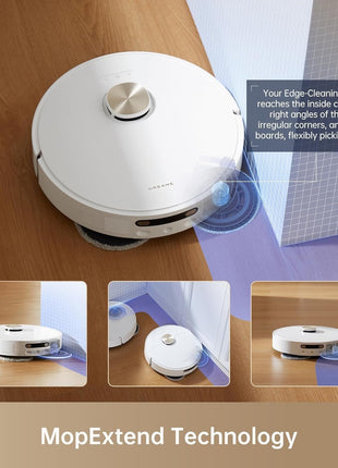 DREAME L10S Pro Ultra Robotic Vacuum Cleaner, Heat Robot with Mop, Mop Extend, 7000Pa Suction, Auto Care and Maintenance, 58 Hot Water Self-Cleaning, Obstacle Avoidance, White, 220 Minutes 