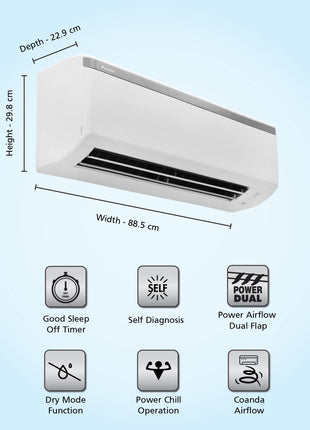 Daikin 1.5 Ton 3 Star Fixed Speed Split AC (Copper, PM 2.5 Filter, FTL50U, White) 