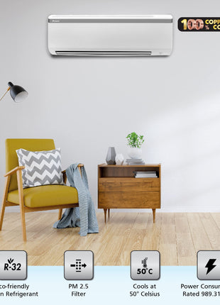 Daikin 1.5 Ton 3 Star Fixed Speed Split AC (Copper, PM 2.5 Filter, FTL50U, White) 