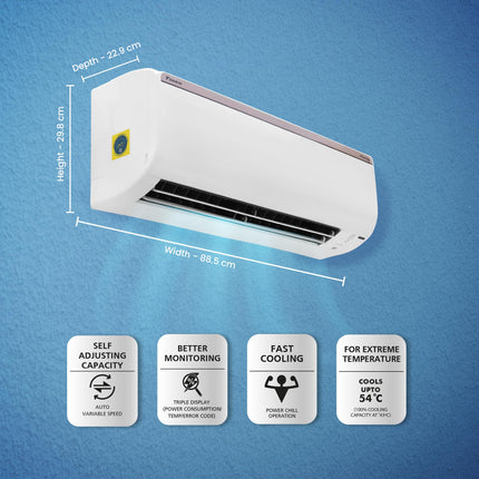 Daikin 1.5 Ton 3 Star Hot & Cold Inverter Split AC (Copper, PM 2.5 Filter, FTHT50UV, White) 