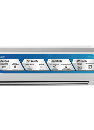 Daikin 1.5 Ton 5 Star Inverter Split AC (Copper, PM 2.5 Filter, 2024 Model, MTKM50U, White) 