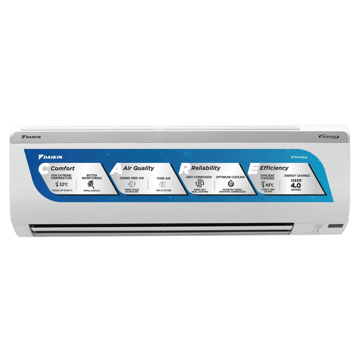 Daikin 1 Ton 3 Star Inverter Split AC (Copper, PM 2.5 Filter, 2024 Model, MTKL35UV16, White) 