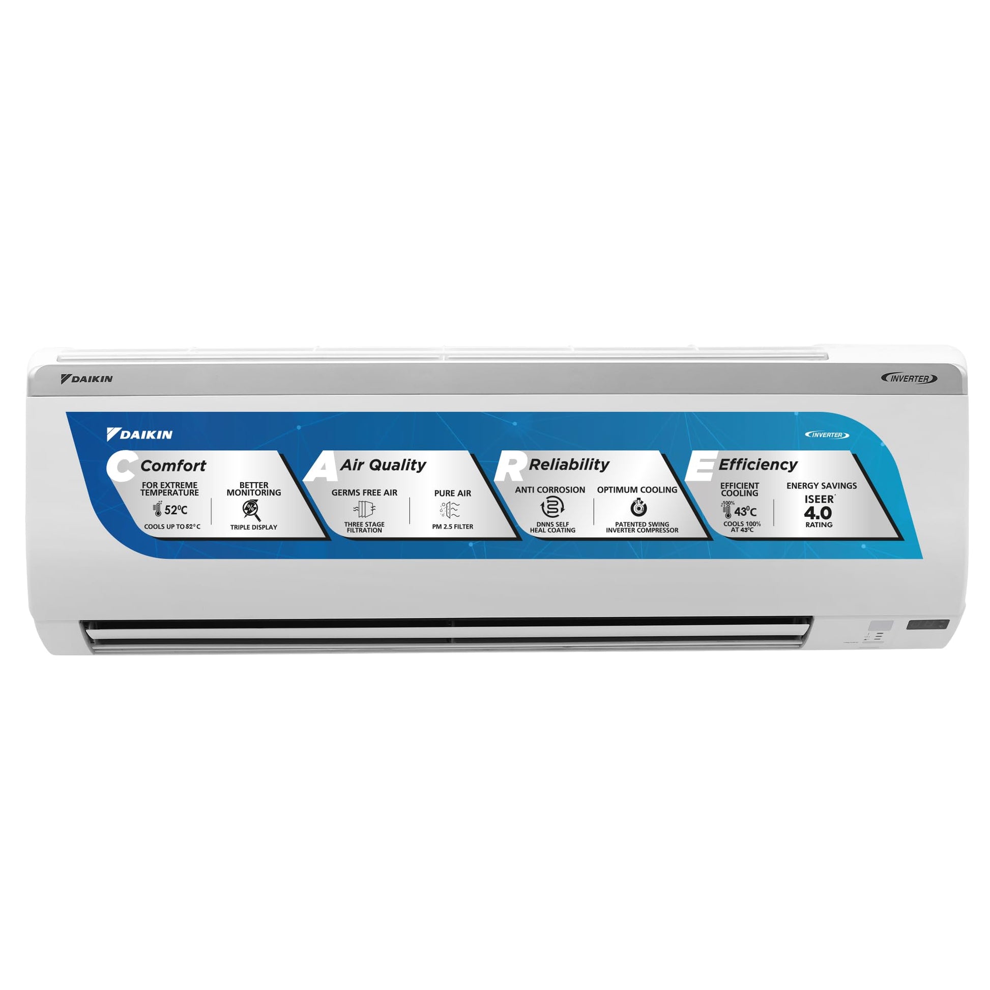 Daikin 1 Ton 3 Star Inverter Split AC (Copper, PM 2.5 Filter, 2024 Model, MTKL35UV16, White) 