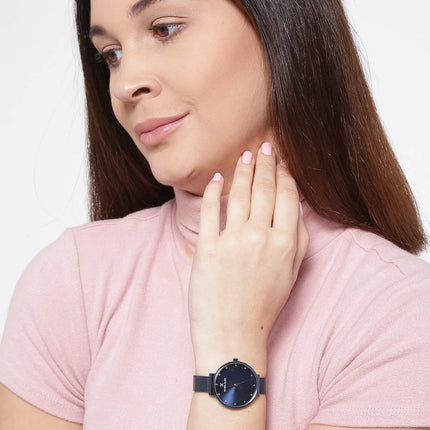 Daniel Klein Analog Blue Dial and Band Women's Stainless Steel Watch-DK11421-7 