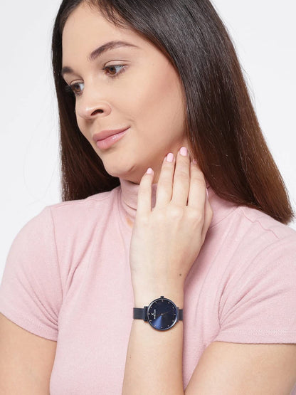 Daniel Klein Analog Blue Dial and Band Women's Stainless Steel Watch-DK11421-7 