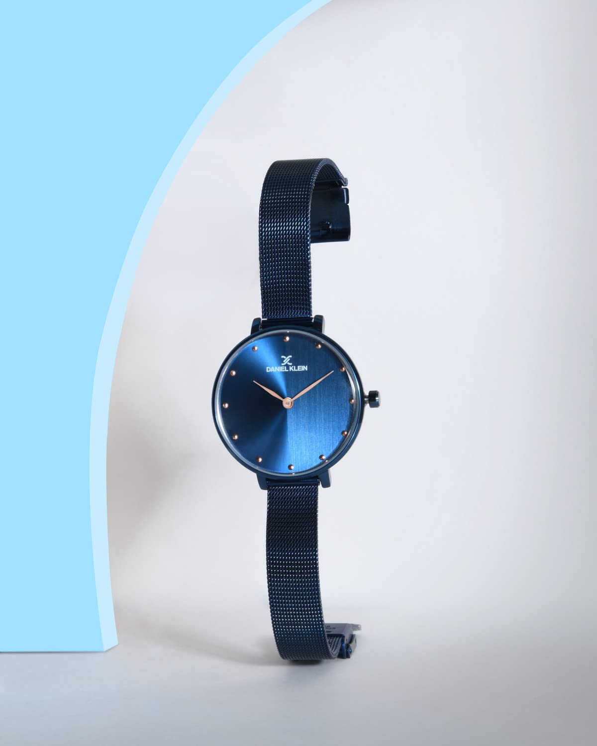 Daniel Klein Analog Blue Dial and Band Women's Stainless Steel Watch-DK11421-7 