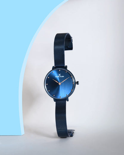 Daniel Klein Analog Blue Dial and Band Women's Stainless Steel Watch-DK11421-7 